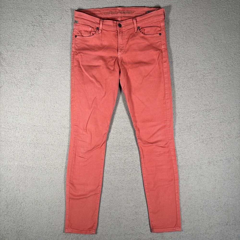 Citizens Of Humanity Thompson Medium Rise Skinny Jeans Women’s Size 29 Salmon